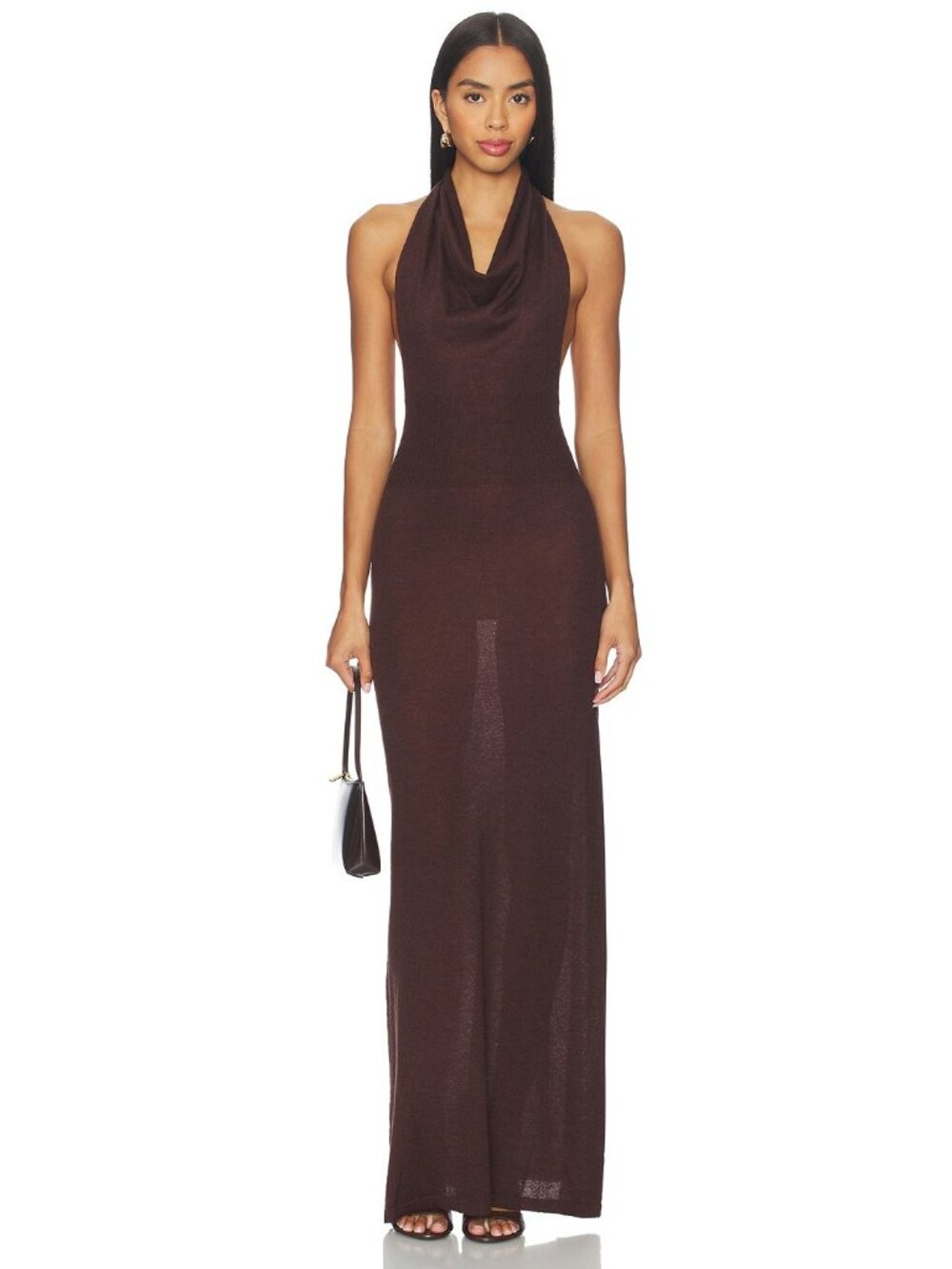 Aya Muse Reed Dress in Bark Sark Brown